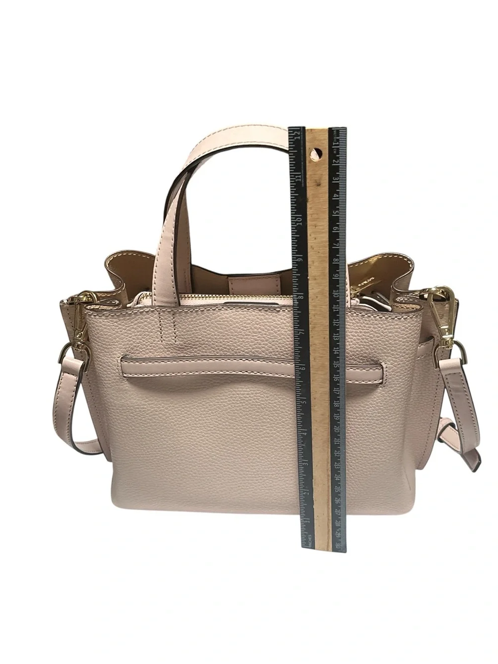 Michael Kors Pale Pink Leather Crossbody Satchel
